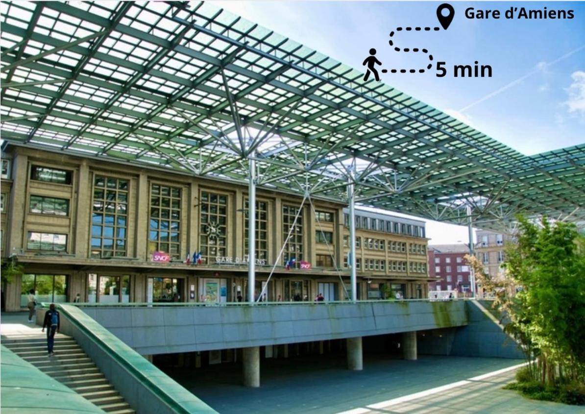 L Amiens Haussmann-Gare-Hortillonnages-Centre-Ville-Wifi Екстериор снимка